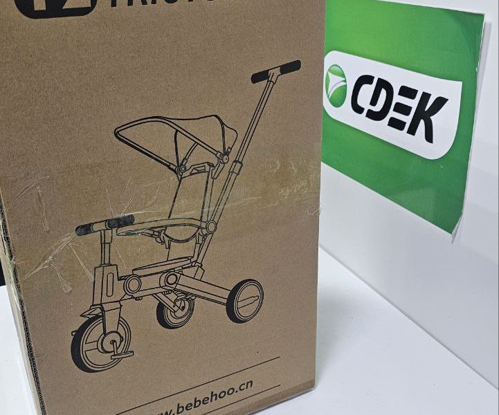 Детский трёхколёсный велосипед Bebehoo перед отправкой в Екатеринбург